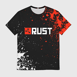 Футболка мужская Раст - лого, цвет: 3D-принт