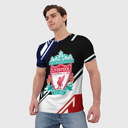 Футболка мужская Liverpool geometry sport, цвет: 3D-принт — фото 2
