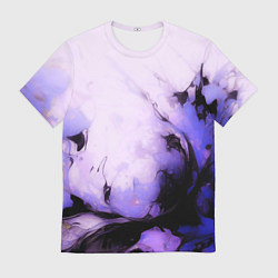 Футболка мужская Взрывной индиго светлый, цвет: 3D-принт