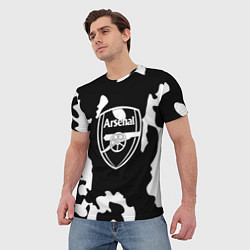 Футболка мужская Арсенал камуфляжные краски, цвет: 3D-принт — фото 2