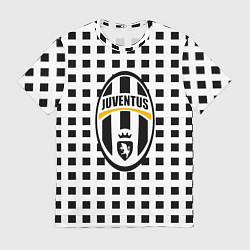 Футболка мужская Ювентус клетка геометрия, цвет: 3D-принт