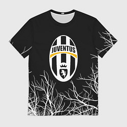 Футболка мужская Ювентус деревья белые, цвет: 3D-принт