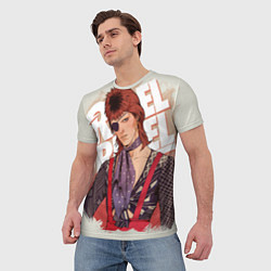 Футболка мужская David Bowie Rebel Rebel, цвет: 3D-принт — фото 2