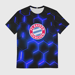 Футболка мужская FC Bayern Mnchen соты, цвет: 3D-принт