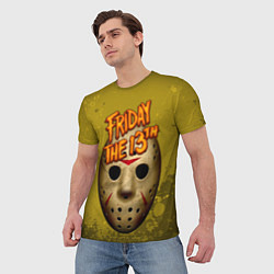 Футболка мужская Джейсон Вурхиз, цвет: 3D-принт — фото 2