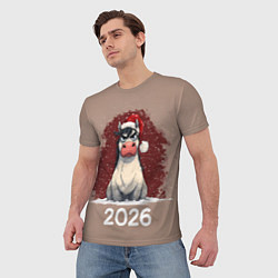 Футболка мужская Сердитая лошадка 2026, цвет: 3D-принт — фото 2