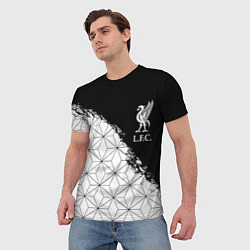 Футболка мужская Liverpool краски текстура геометрия, цвет: 3D-принт — фото 2