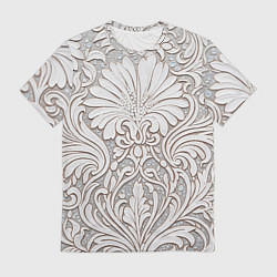 Футболка мужская Вензельные цветы, цвет: 3D-принт