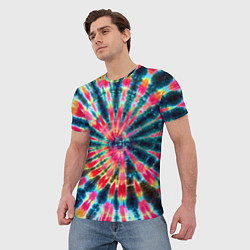 Футболка мужская Tie dye, цвет: 3D-принт — фото 2