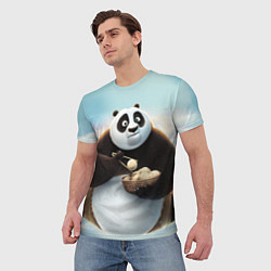 Футболка мужская Кунг фу панда, цвет: 3D-принт — фото 2