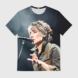 Футболка мужская Земфира поет, цвет: 3D-принт