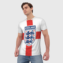 Футболка мужская Сборная Англии, цвет: 3D-принт — фото 2