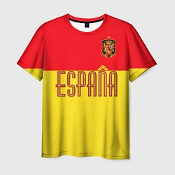 Футболка мужская Сборная Испании: Евро 2016, цвет: 3D-принт
