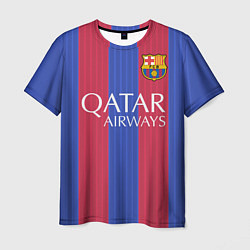 Футболка мужская Barcelona: Qatar Airways, цвет: 3D-принт