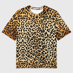 Футболка оверсайз мужская Гепард (шкура), цвет: 3D-принт