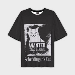 Мужская футболка оверсайз Wanted Cat