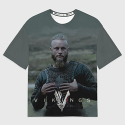 Футболка оверсайз мужская Vikings: Ragnarr Lodbrok, цвет: 3D-принт