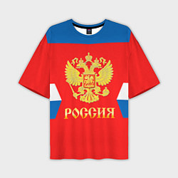 Футболка оверсайз мужская Сборная РФ: #27 PANARIN, цвет: 3D-принт