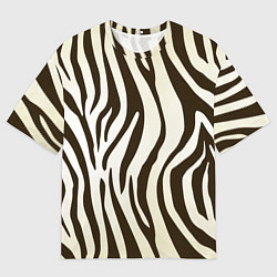 Мужская футболка оверсайз Шкура зебры