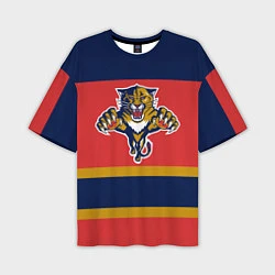 Футболка оверсайз мужская Florida Panthers, цвет: 3D-принт
