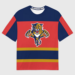 Футболка оверсайз мужская Florida Panthers, цвет: 3D-принт