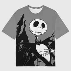 Футболка оверсайз мужская Джек: повелитель тыкв, цвет: 3D-принт