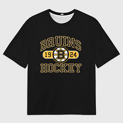 Футболка оверсайз мужская Boston Bruins: Est.1924, цвет: 3D-принт