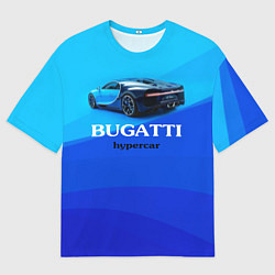 Футболка оверсайз мужская Bugatti hypercar, цвет: 3D-принт