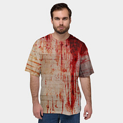 Футболка оверсайз мужская Бинты 1, цвет: 3D-принт — фото 2