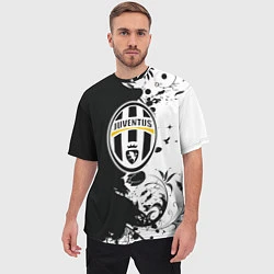 Футболка оверсайз мужская Juventus4, цвет: 3D-принт — фото 2