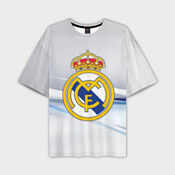 Футболка оверсайз мужская Реал Мадрид, цвет: 3D-принт