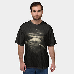 Футболка оверсайз мужская Cosmic Shark, цвет: 3D-принт — фото 2