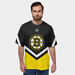 Футболка оверсайз мужская NHL: Boston Bruins, цвет: 3D-принт — фото 2