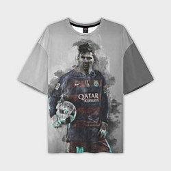 Футболка оверсайз мужская Lionel Messi, цвет: 3D-принт