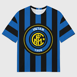Футболка оверсайз мужская Inter FC 1908, цвет: 3D-принт