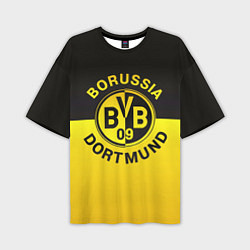 Футболка оверсайз мужская Borussia Dortmund FC, цвет: 3D-принт