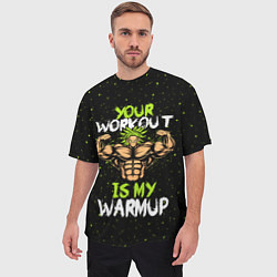 Футболка оверсайз мужская My Workout, цвет: 3D-принт — фото 2