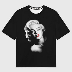 Футболка оверсайз мужская Мэрилин Монро, цвет: 3D-принт