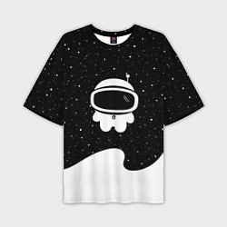 Мужская футболка оверсайз Маленький космонавт