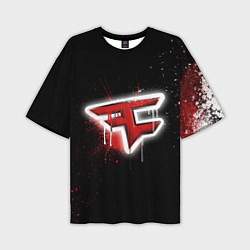 Мужская футболка оверсайз FaZe Clan: Black collection