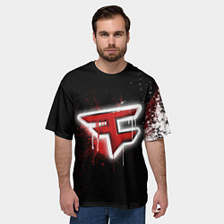 Футболка оверсайз мужская FaZe Clan: Black collection, цвет: 3D-принт — фото 2