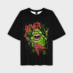 Футболка оверсайз мужская Slayer Slimer, цвет: 3D-принт