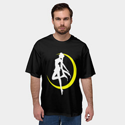 Футболка оверсайз мужская Сейлор Мун, цвет: 3D-принт — фото 2