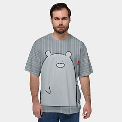 Футболка оверсайз мужская Медвежата под дождем, цвет: 3D-принт — фото 2