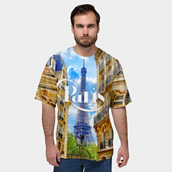 Футболка оверсайз мужская Daytime Paris, цвет: 3D-принт — фото 2
