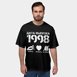 Футболка оверсайз мужская Дата выпуска 1998, цвет: 3D-принт — фото 2