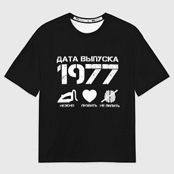 Мужская футболка оверсайз Дата выпуска 1977