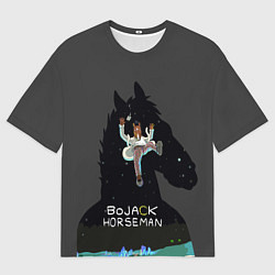 Футболка оверсайз мужская Bojack Horseman, цвет: 3D-принт