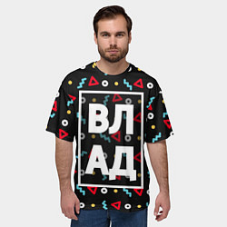 Футболка оверсайз мужская Влад, цвет: 3D-принт — фото 2