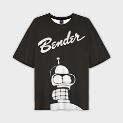 Футболка оверсайз мужская Bender Retro, цвет: 3D-принт